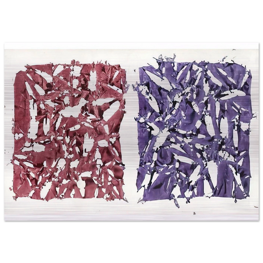 Tabula - 1981 - Simon Hantai Brushed Aluminum Print - 70x100 cm / 28x40 inches | Simon Hantai Aluminum Print | Simon Hantai Prints