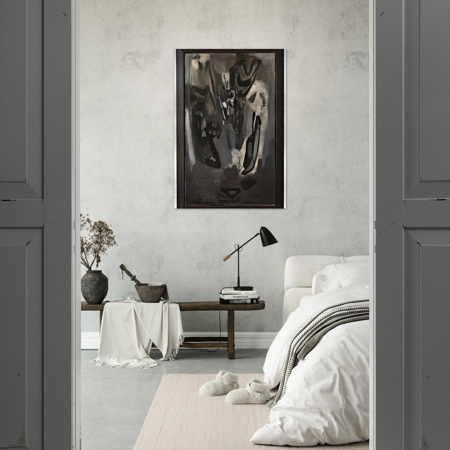 COMPOSITION 1959 - Chu teh Chun Brushed Aluminum Print - 70x100 cm / 28x40 inches | Chu teh Chun Aluminum Print | Chu teh Chun Prints