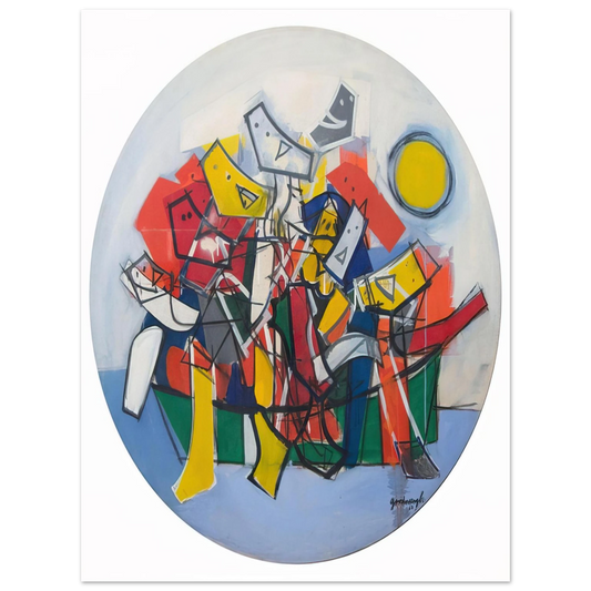 Robert Goodnough - Abduction By Boat - 1963  75x100 cm / 30x40inches Fine Art Poster