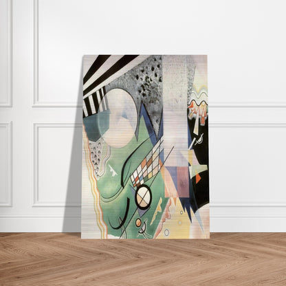 GREEN COMPOSITION 1923 - Wassily Kandinsky Brushed Aluminum Print - 70x100 cm / 28x40 inches | Wassily Kandinsky Aluminum Print | Wassily Kandinsky Prints