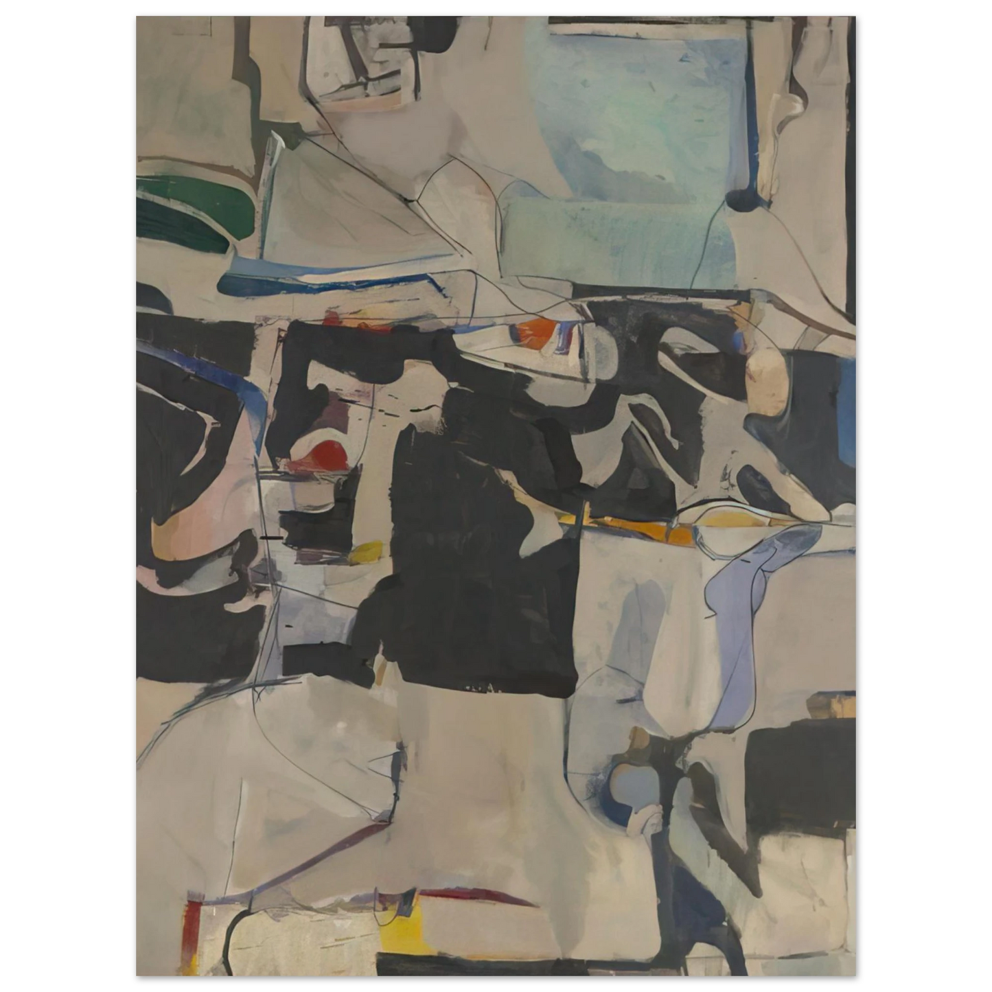 Richard Diebenkorn - Urbana #6  75x100 cm / 30x40inches Fine Art Poster