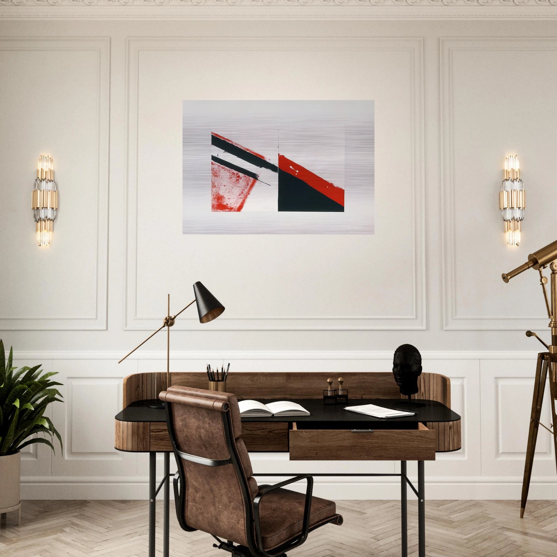 WHO KNOWS THE BEGINNING AND WHO KNOWS THE END I 1976 - BLINKY PALERMO Brushed Aluminum Print - 70x100 cm / 28x40 inches | BLINKY PALERMO Aluminum Print | BLINKY PALERMO Prints