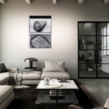 SEA SHELLS - MC Escher Brushed Aluminum Print - 70x100 cm / 28x40 inches | MC Escher Aluminum Print | MC Escher Prints
