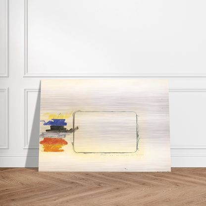 Disegno n. 2 per l'occhio del critico - Art Informel - Mario Schifano Brushed Aluminum Print - 70x100 cm / 28x40 inches | Mario Schifano Aluminum Print | Mario Schifano Prints