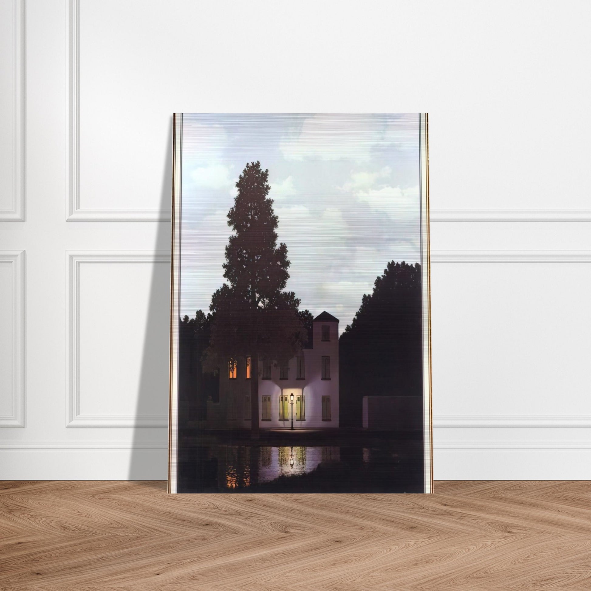 THE EMPIRE OF LIGHTS 1954 1 - Rene Magritte Brushed Aluminum Print - 70x100 cm / 28x40 inches | Rene Magritte Aluminum Print | Rene Magritte Prints
