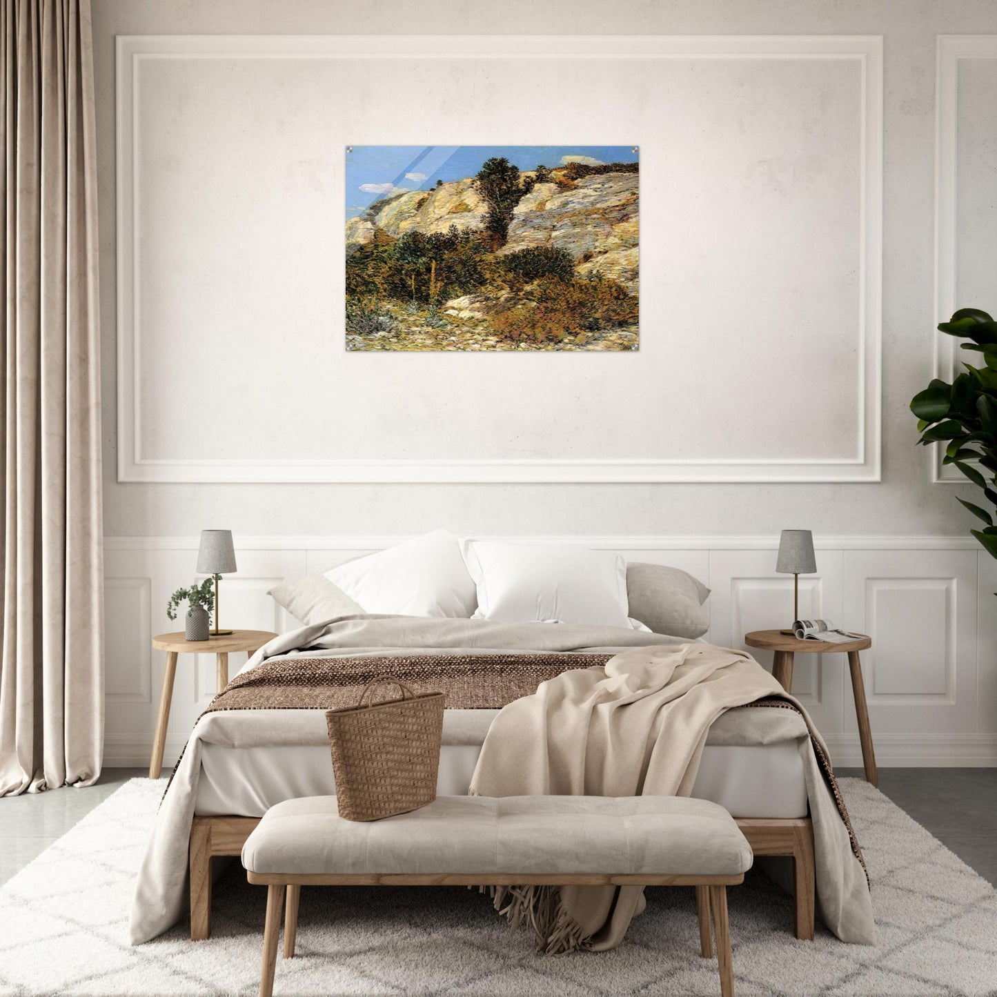 Lyman's Ledge, Appledore - Childe Hassam Acrylic Print - 70x100 cm / 28x40″ inches | Childe Hassam Wall Art | Childe Hassam Prints