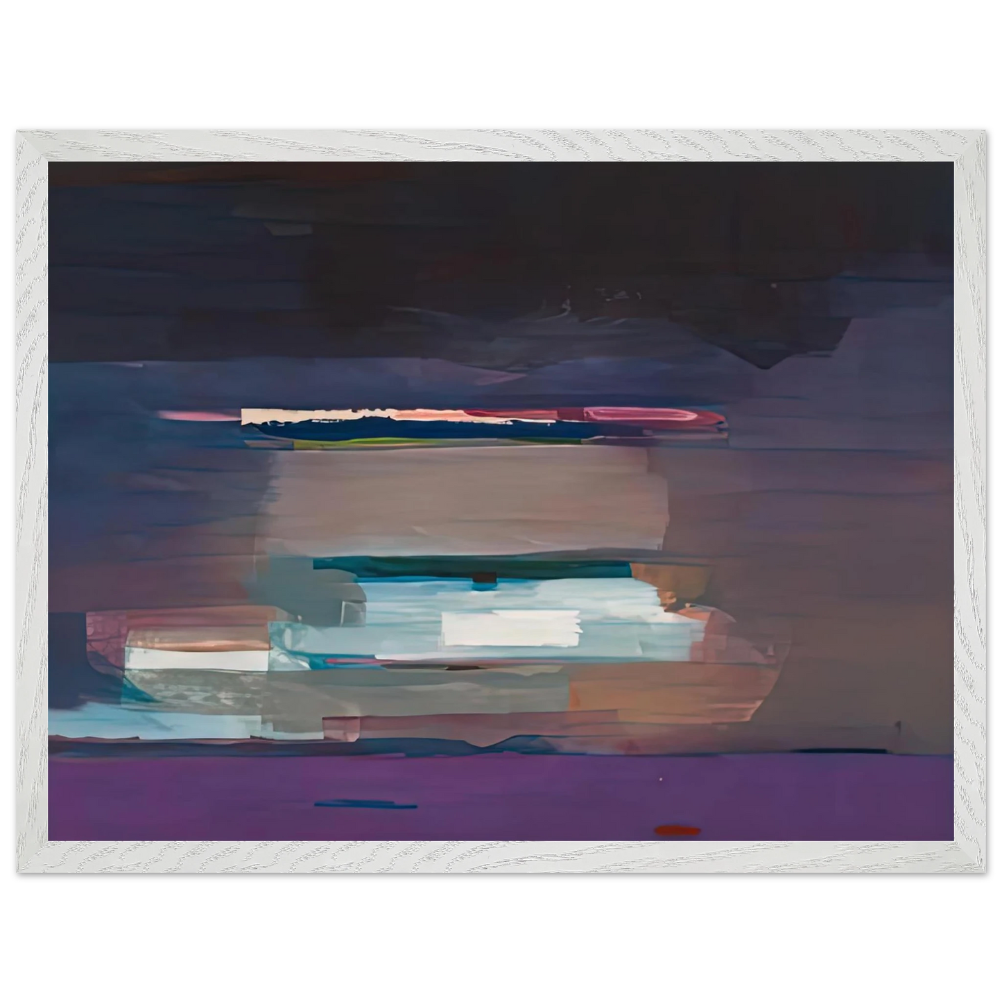 Helen Frankenthaler - Viewpoint I, 1974- Wall Art - 21x29.7 cm / 8x12" - Premium Wooden Framed Poster With Fine Art Paper-canvas - Wood frame