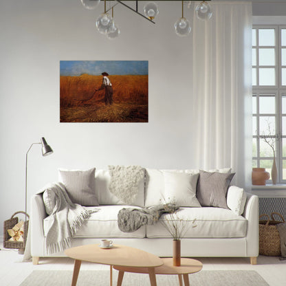 THE VETERAN IN A NEW FIELD - Winslow Homer Brushed Aluminum Print - 70x100 cm / 28x40 inches | Winslow Homer Aluminum Print | Winslow Homer Prints