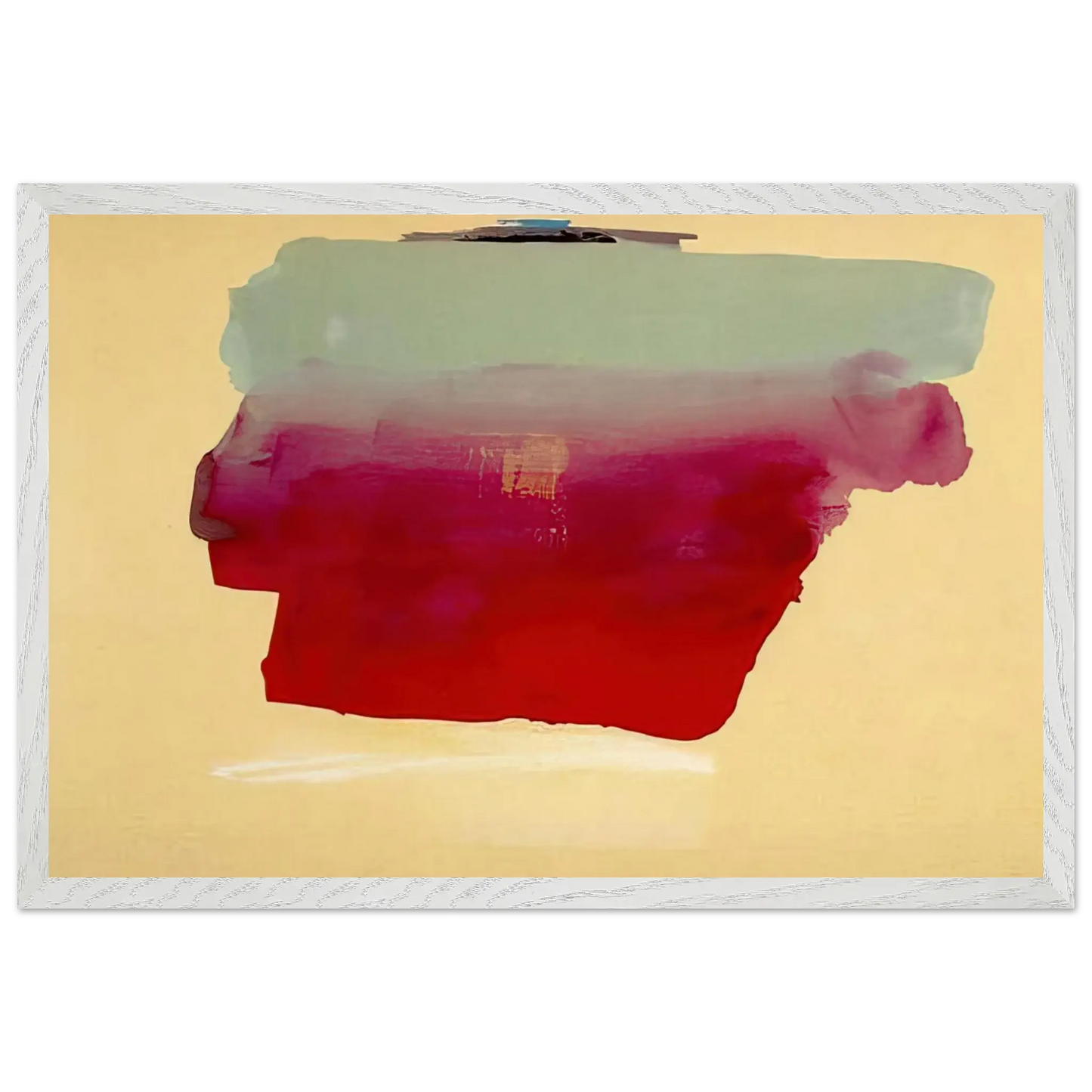 Helen Frankenthaler - Robinson s Wrap - 1974 Wall art - 60x80 cm / 24x32 Inches - Premium Wooden Framed Poster With Fine Art Paper - Black frame