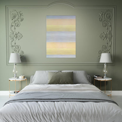 With My Back to the World - Agnes Martin Brushed Aluminum Print - 70x100 cm / 28x40 inches | Agnes Martin Aluminum Print | Agnes Martin Prints