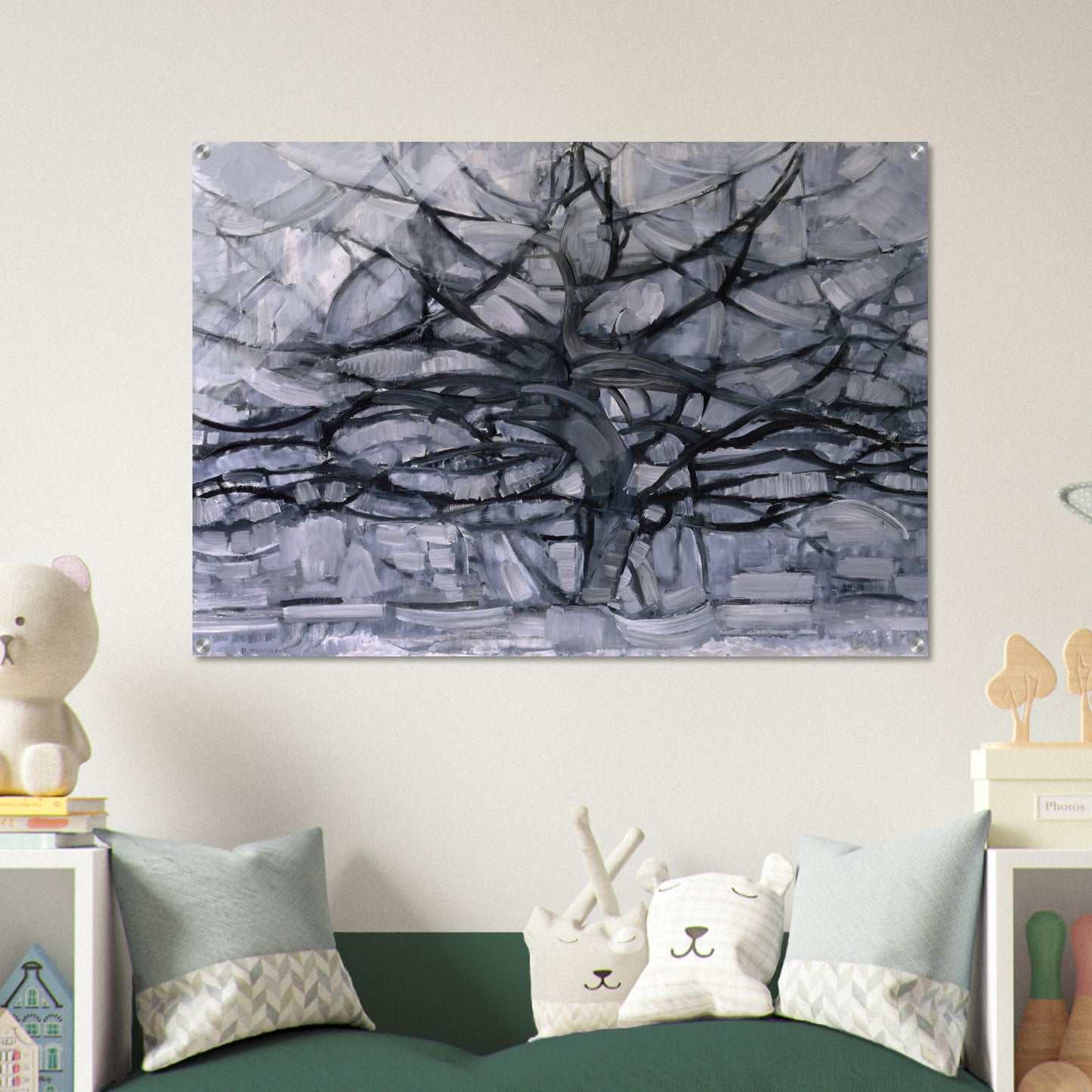 The Gray Tree - Piet Mondrian Acrylic Print - 70x100 cm / 28x40″ inches