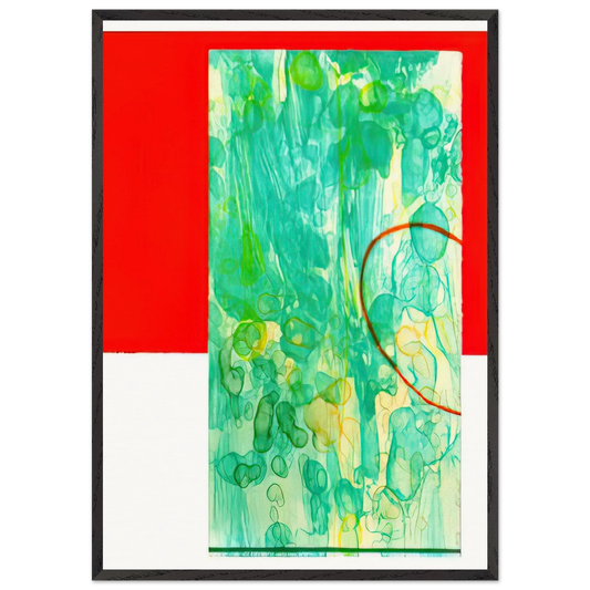 Bluest - Sam Gilliam 70x100 cm / 28x40 inches Framed Art Print – Black Wooden Frame