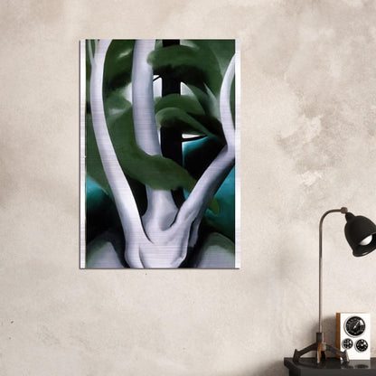 Birch and Pine Tree No. 1 - Georgia O'Keeffe Brushed Aluminum Print - 70x100 cm / 28x40 inches | Georgia O'Keeffe Aluminum Print | Georgia O'Keeffe Prints