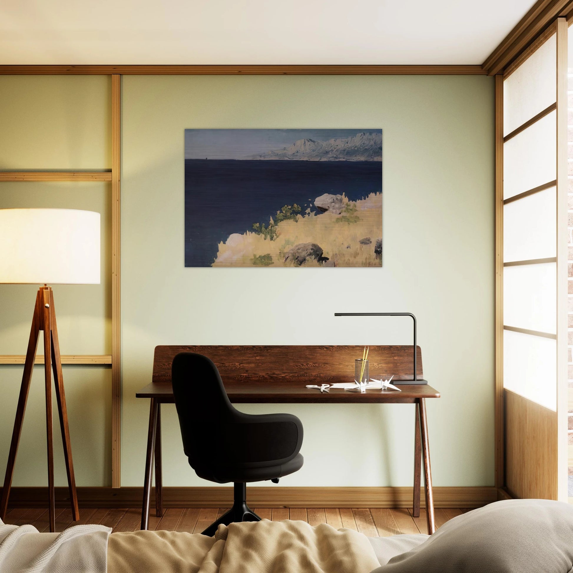 Sea coast. Crimea - Arkhyp Kuindzhi Brushed Aluminum Print - 70x100 cm / 28x40 inches | Arkhyp Kuindzhi Aluminum Print | Arkhyp Kuindzhi Prints