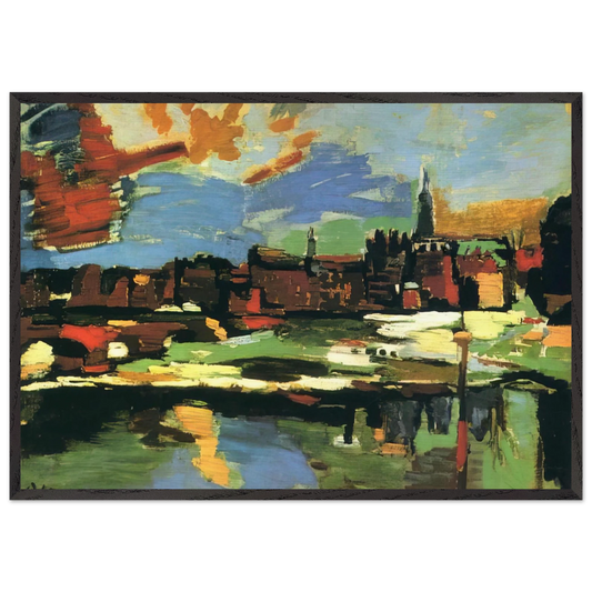 NOTDETECTED235833 - OSKAR KOKOSCHKA 70x100 cm / 28x40 inches Framed Art Print – Black Wooden Frame