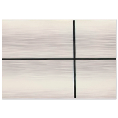 Horizontal and Vertical Lines - Ellsworth Kelly Brushed Aluminum Print - 70x100 cm / 28x40 inches | Ellsworth Kelly Aluminum Print | Ellsworth Kelly Prints
