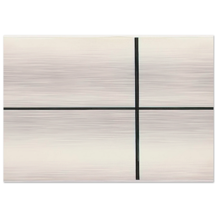Horizontal and Vertical Lines - Ellsworth Kelly Brushed Aluminum Print - 70x100 cm / 28x40 inches | Ellsworth Kelly Aluminum Print | Ellsworth Kelly Prints