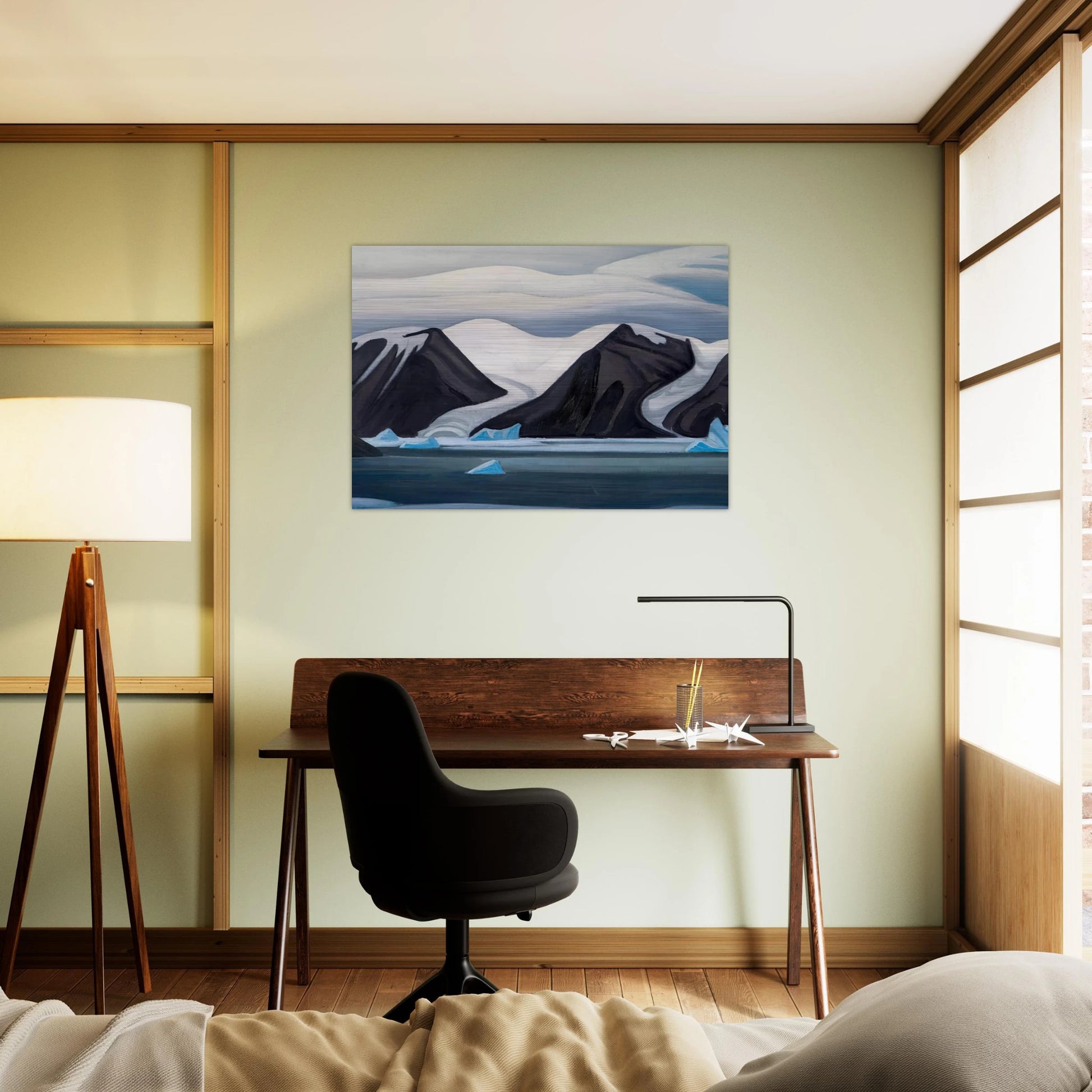 Nerke, Greenland - 1930 - Lawren Harris Brushed Aluminum Print - 70x100 cm / 28x40 inches | Lawren Harris Aluminum Print | Lawren Harris Prints