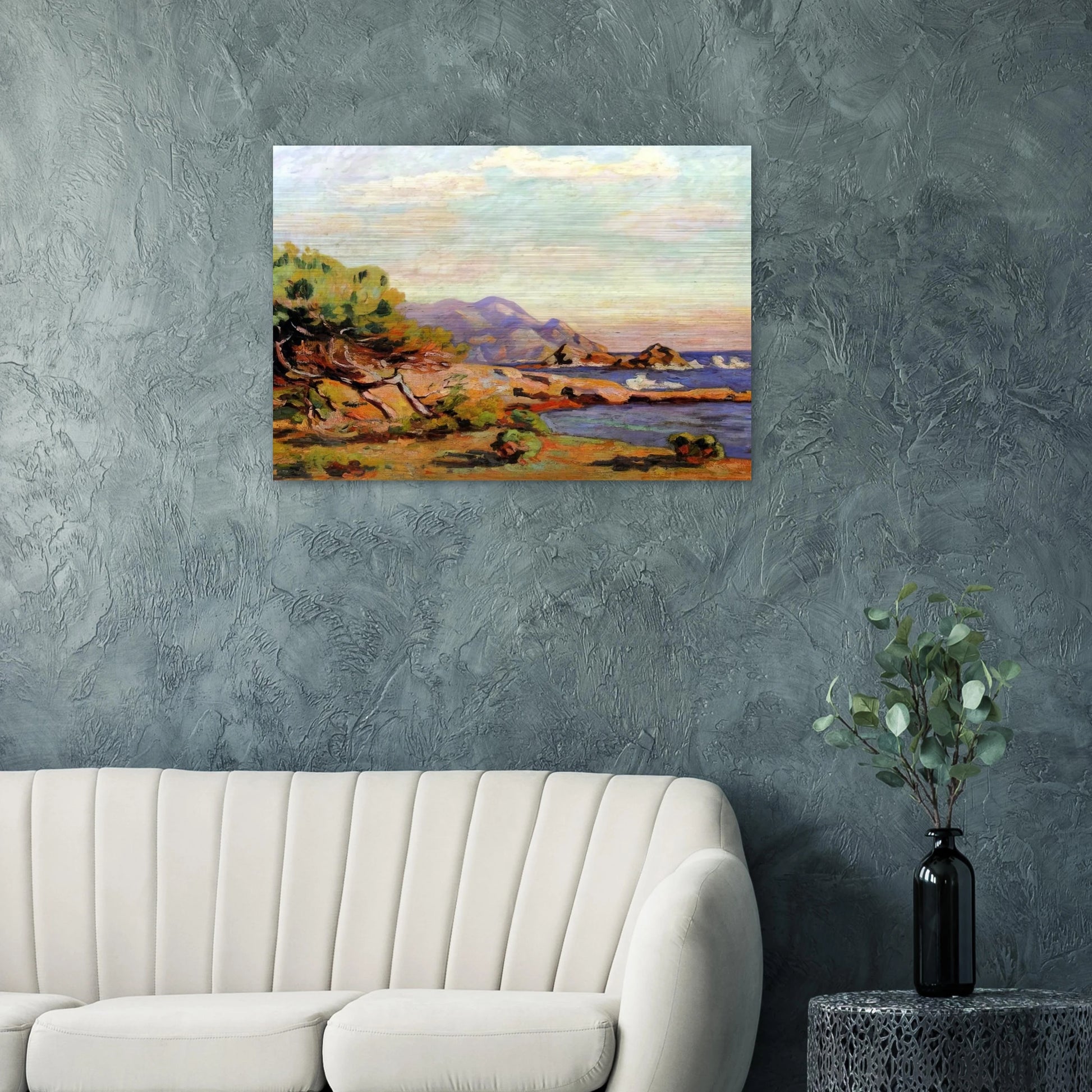 La Pointe du Lou Gaou - 1911 - Armand Guillaumin Brushed Aluminum Print - 70x100 cm / 28x40 inches | Armand Guillaumin Aluminum Print | Armand Guillaumin Prints