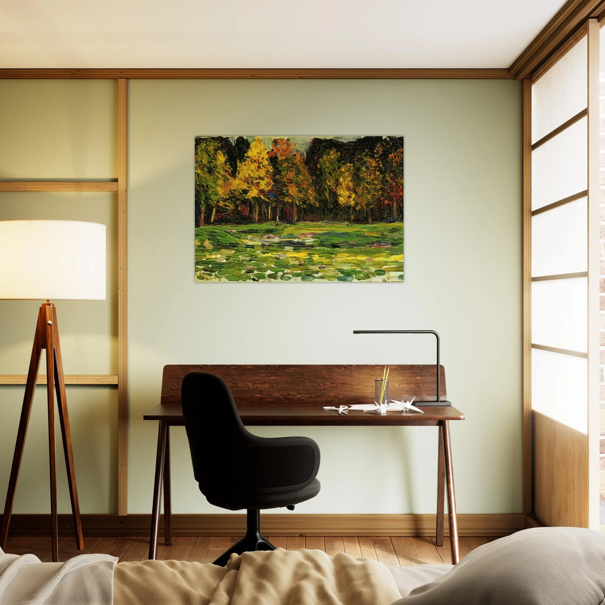 FOREST EDGE - Wassily Kandinsky Brushed Aluminum Print - 70x100 cm / 28x40 inches | Wassily Kandinsky Aluminum Print | Wassily Kandinsky Prints
