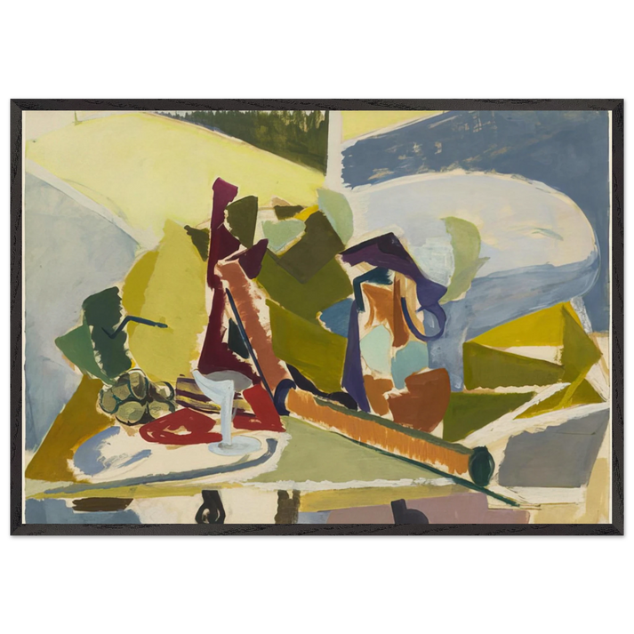 STILL LIFE N3 - Lee Krasner 70x100 cm / 28x40 inches Framed Art Print – Black Wooden Frame