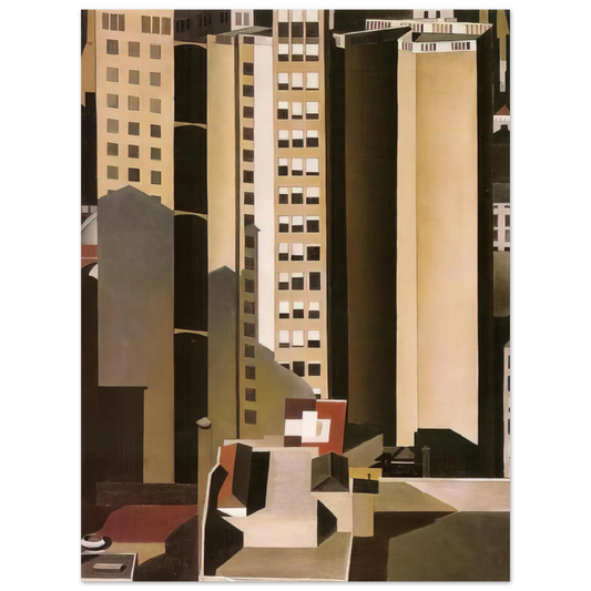 Charles Sheeler - Skyscrapers - 1922  75x100 cm / 30x40inches Fine Art Poster