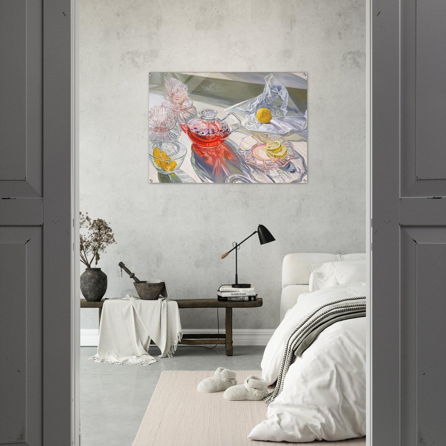 HERB TEA 1995 - Janet Fish Acrylic Print - 70x100 cm / 28x40″ inches | Janet Fish Wall Art | Janet Fish Prints