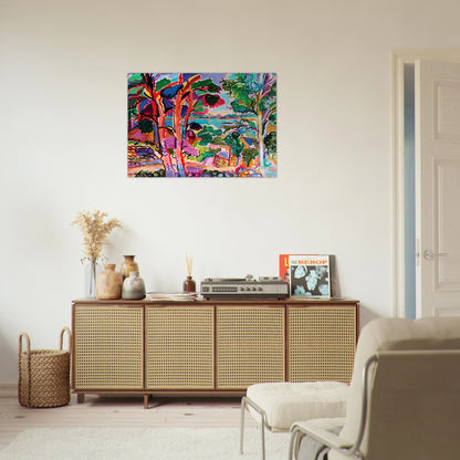 Le trieux a Lancerf - 1957 - Charles Lapicque Brushed Aluminum Print - 70x100 cm / 28x40 inches | Charles Lapicque Aluminum Print | Charles Lapicque Prints