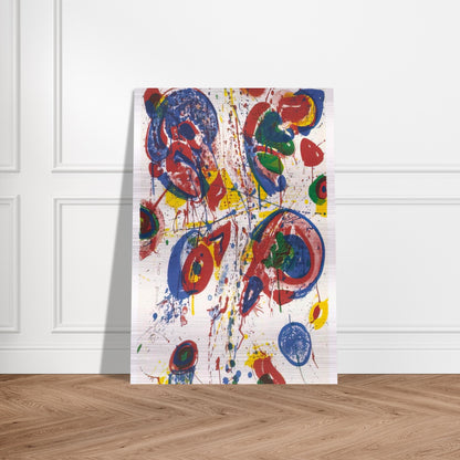 Bright Nothing - Sam Francis Brushed Aluminum Print - 70x100 cm / 28x40 inches | Sam Francis Aluminum Print | Sam Francis Prints