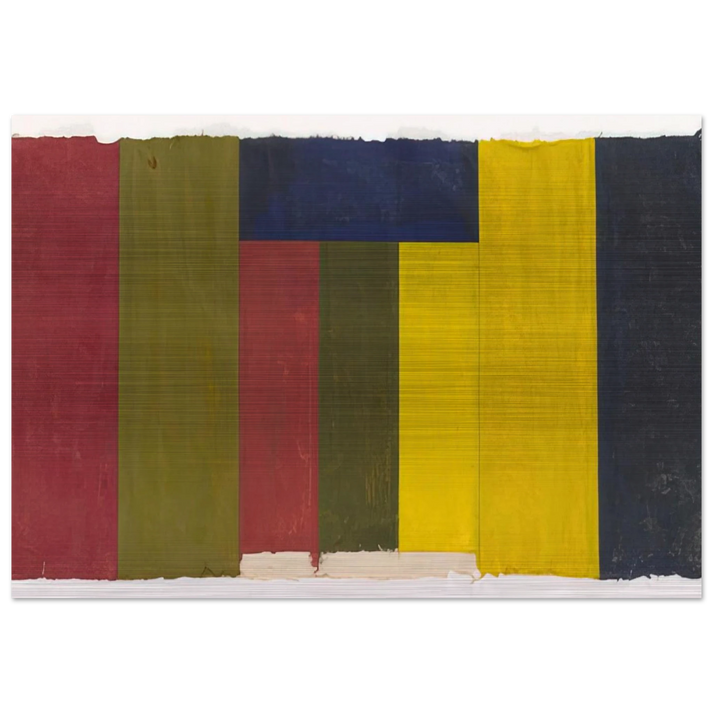 Study II - 1981 - Brice Marden Brushed Aluminum Print - 70x100 cm / 28x40 inches | Brice Marden Aluminum Print | Brice Marden Prints