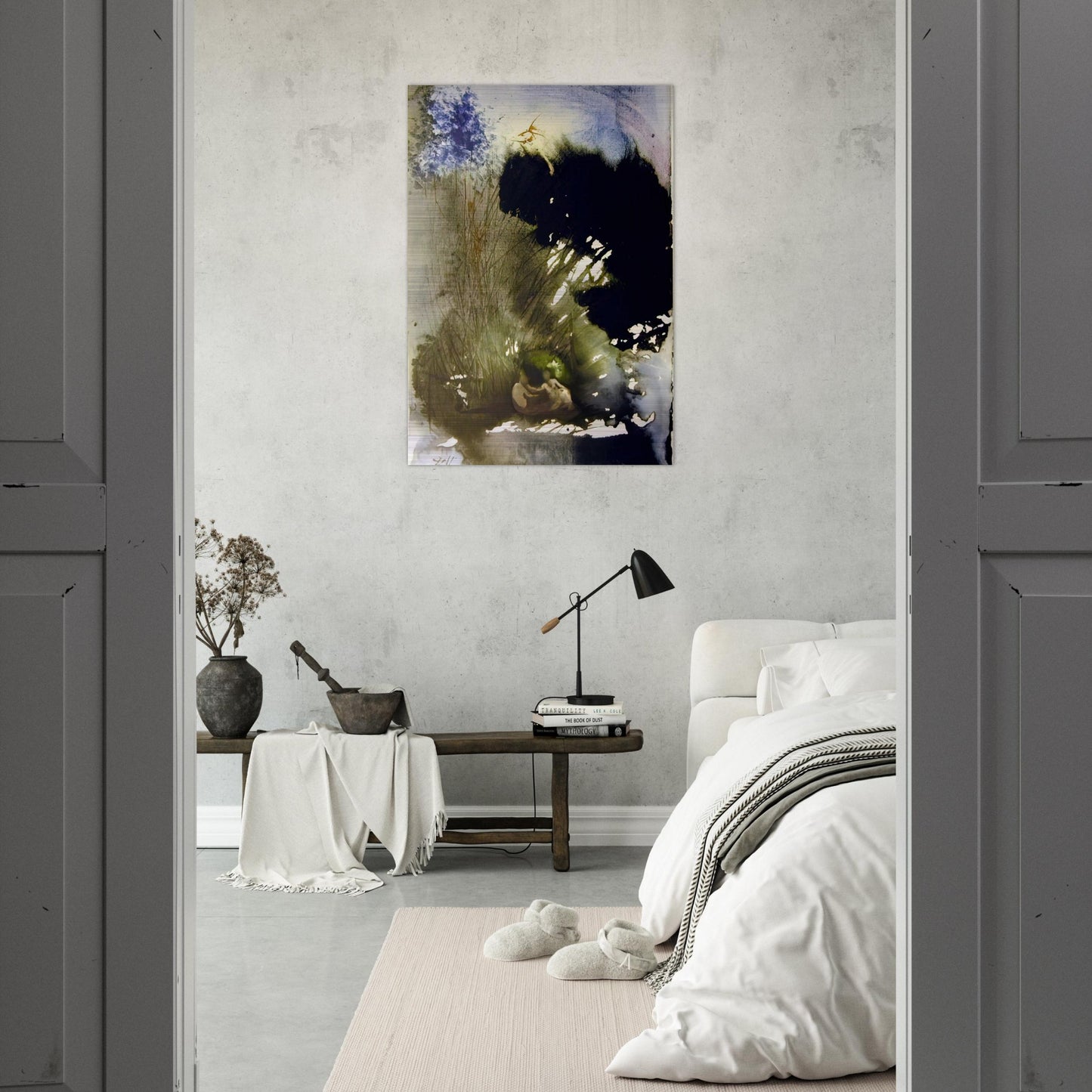 VIR ET MULIER IN PARADISO VOLUPTATIS 1967 - Salvador Dali Brushed Aluminum Print - 70x100 cm / 28x40 inches | Salvador Dali Aluminum Print | Salvador Dali Prints