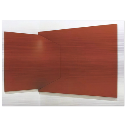 Dittico rosso - 1966 - Enrico Castellani Brushed Aluminum Print - 70x100 cm / 28x40 inches | Enrico Castellani Aluminum Print | Enrico Castellani Prints