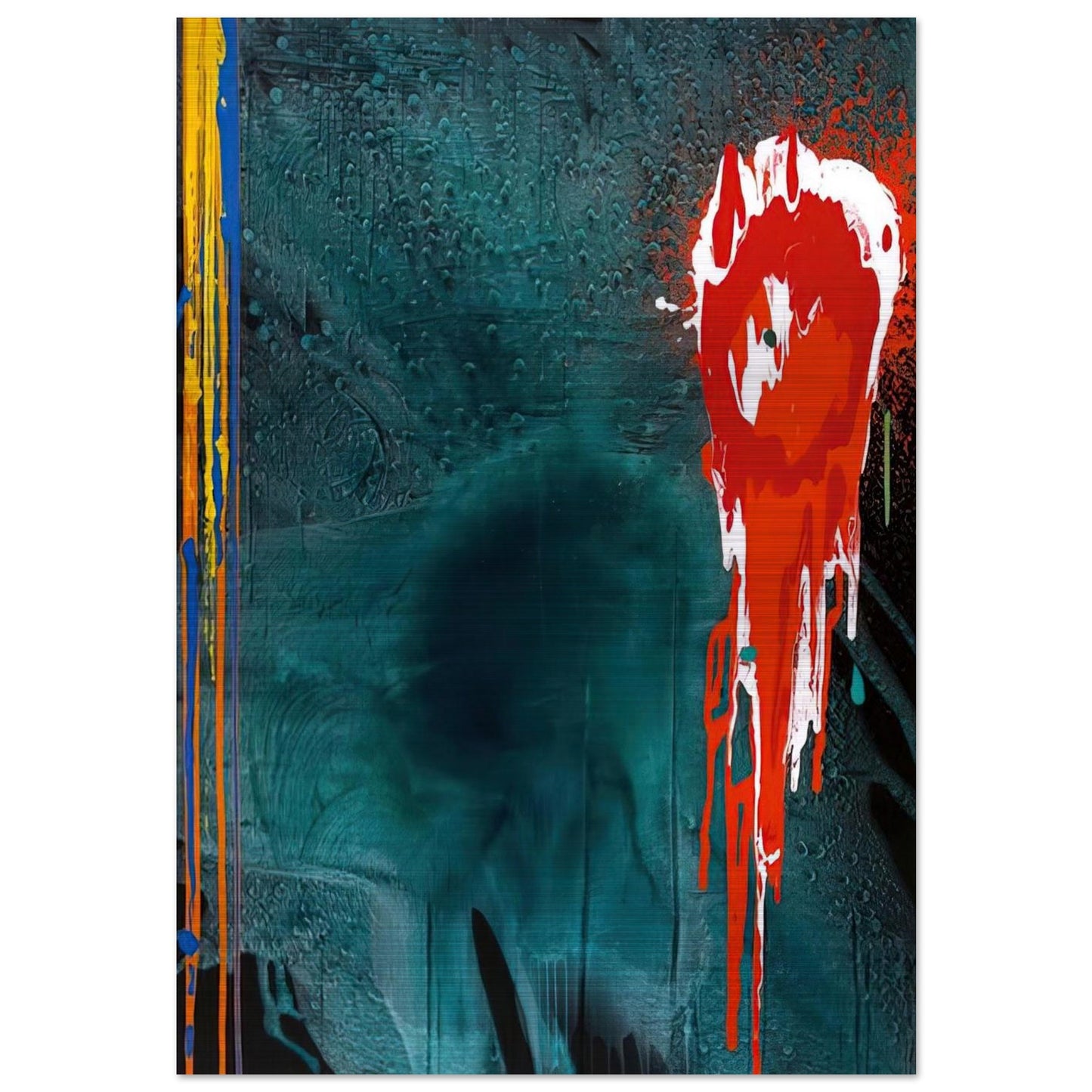 Letter to Chaim - 10.7.06 - 2006 - John Hoyland Brushed Aluminum Print - 70x100 cm / 28x40 inches | John Hoyland Aluminum Print | John Hoyland Prints