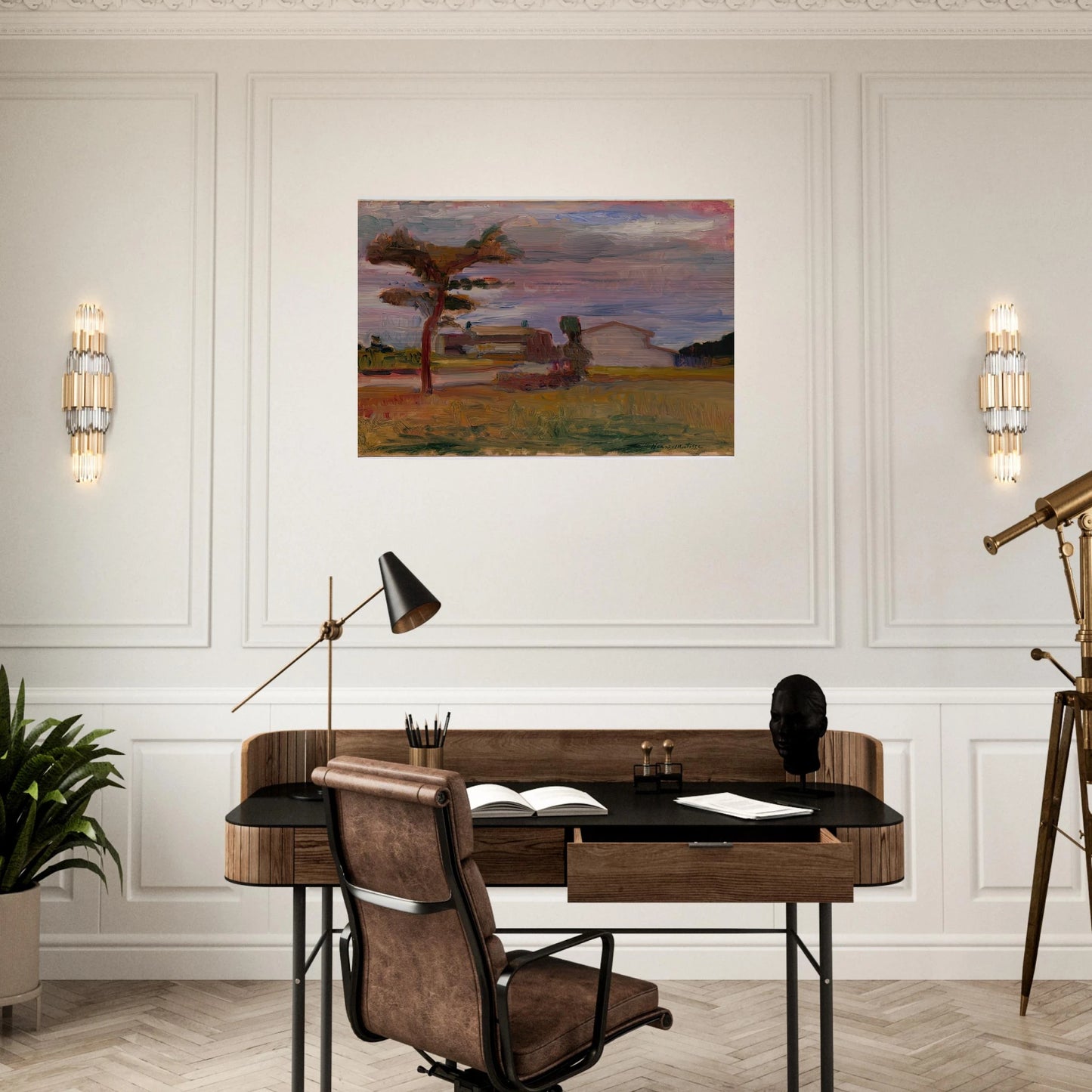 CORSICAN LANDSCAPE 1898 - Henri Matisse Brushed Aluminum Print - 70x100 cm / 28x40 inches | Henri Matisse Aluminum Print | Henri Matisse Prints