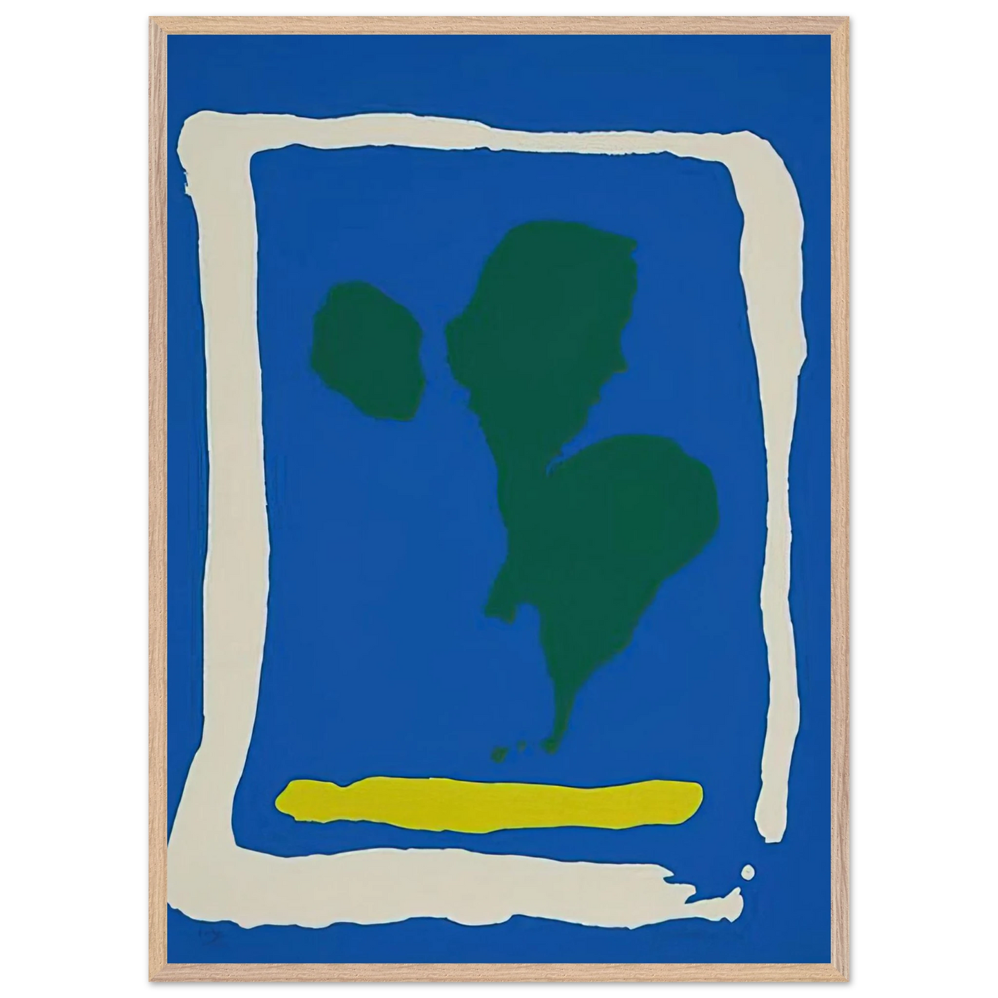 Helen Frankenthaler - Air Frame - 1965 Wall art - 70x70 cm / 28x28 inches - Fine Art Poster-canvas - -