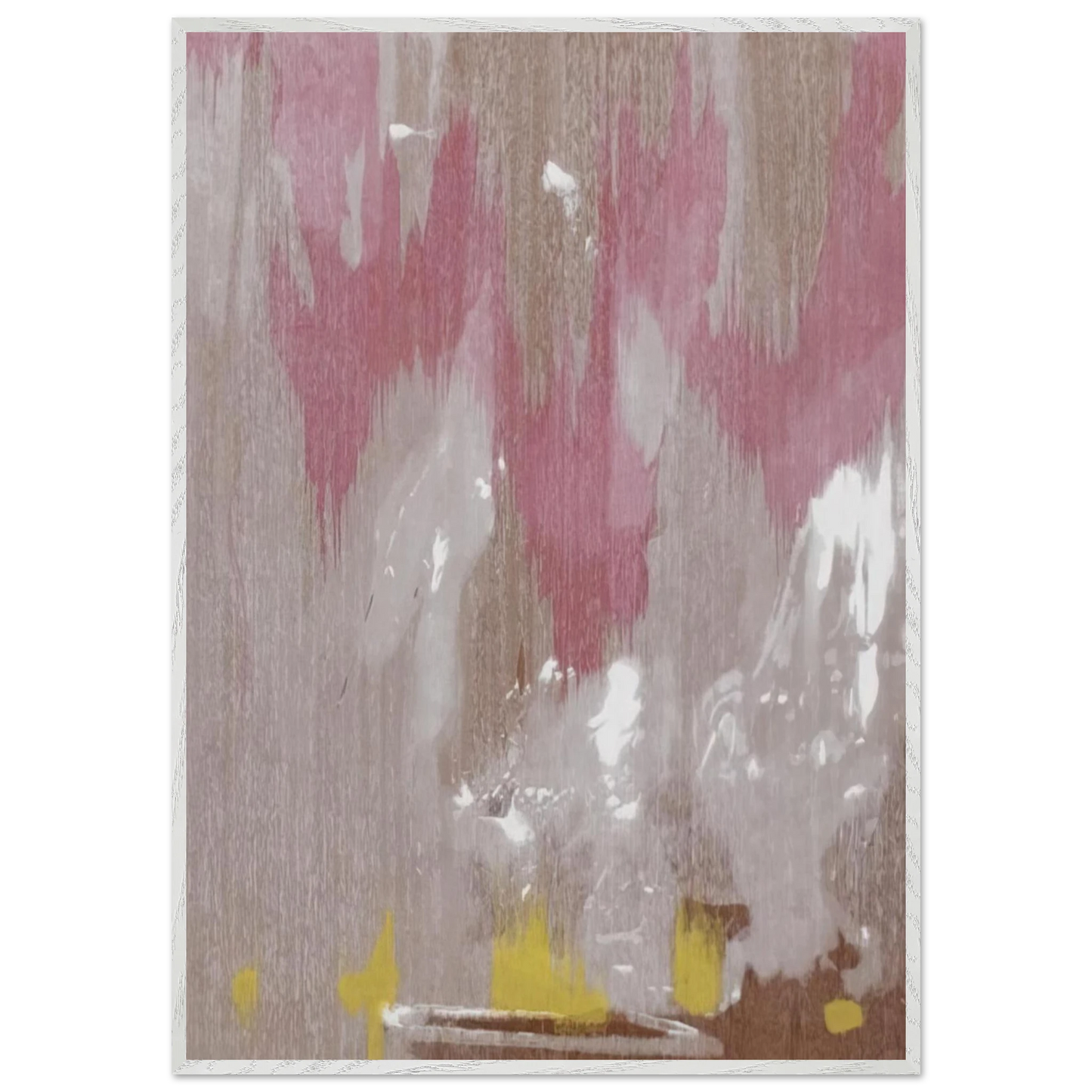 Helen Frankenthaler - Tales of Genji IV - 1998 Wall art - A1 (59.4 x 84.1  cm) - Premium Wooden Framed Poster With Fine Art Paper-canvas - White frame