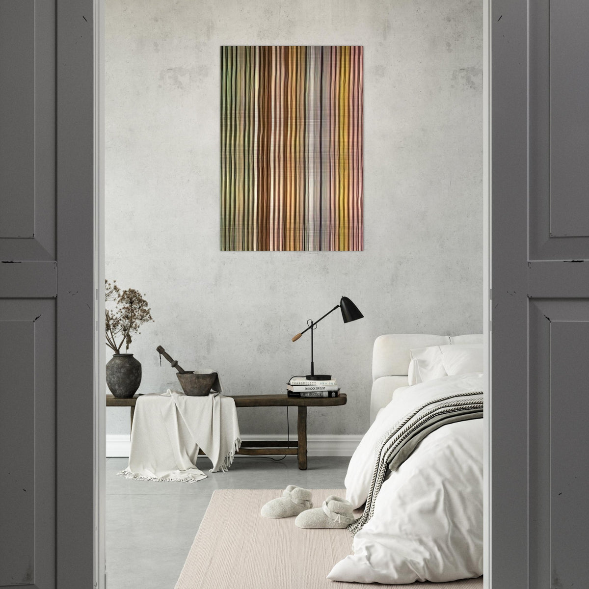 Long John - 1968 - Gene Davis Brushed Aluminum Print - 70x100 cm / 28x40 inches | Gene Davis Aluminum Print | Gene Davis Prints