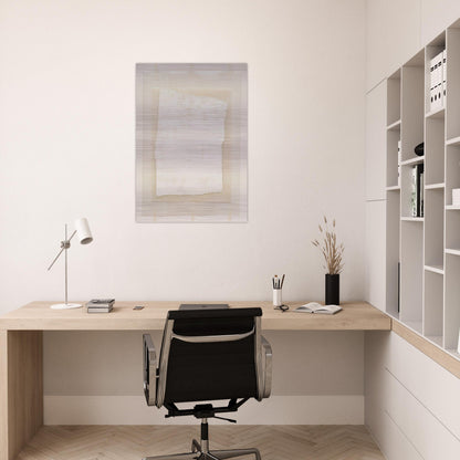 Surface Veil - Robert Ryman Brushed Aluminum Print - 70x100 cm / 28x40 inches | Robert Ryman Aluminum Print | Robert Ryman Prints
