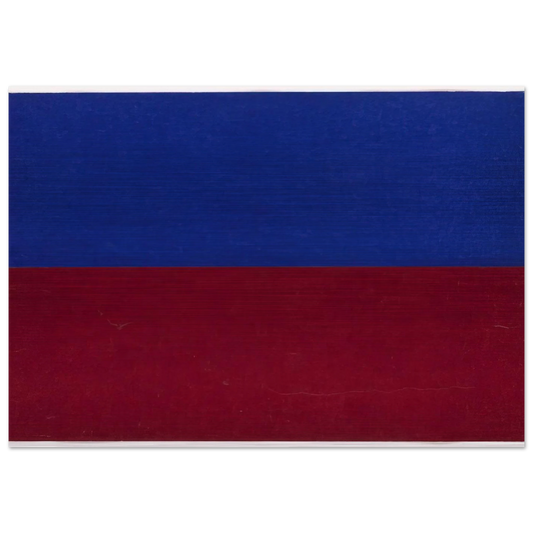 Blue and Red - Ellsworth Kelly Brushed Aluminum Print - 70x100 cm / 28x40 inches | Ellsworth Kelly Aluminum Print | Ellsworth Kelly Prints