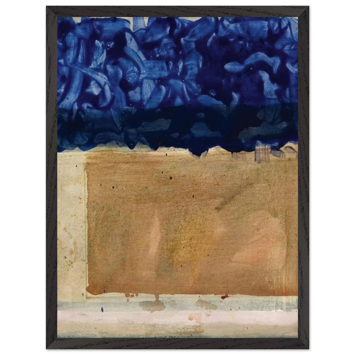 Helen Frankenthaler - Shoreline - 1952 Wall art - 70x70 cm / 28x28 inches - Fine Art Poster-canvas - -