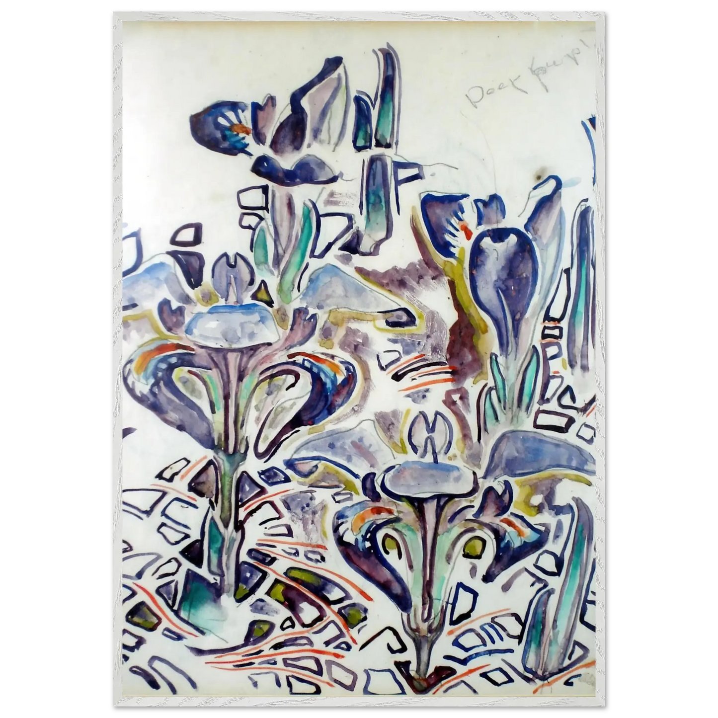 Walter Inglis Anderson - Walter Anderson Wall art - A2 (42 x 59.4  cm) - Premium Wooden Framed Poster With Fine Art Paper - White frame