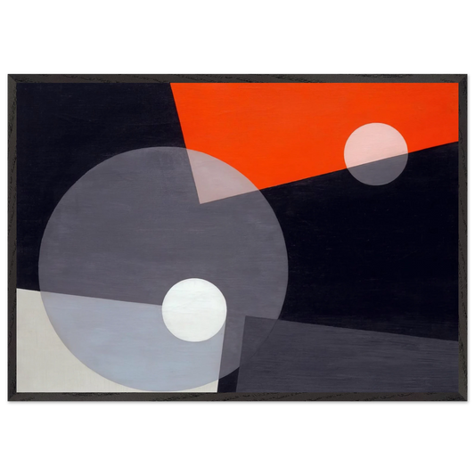 Am 7 26 - Laszlo Moholy-Nagy 70x100 cm / 28x40 inches Framed Art Print – Black Wooden Frame
