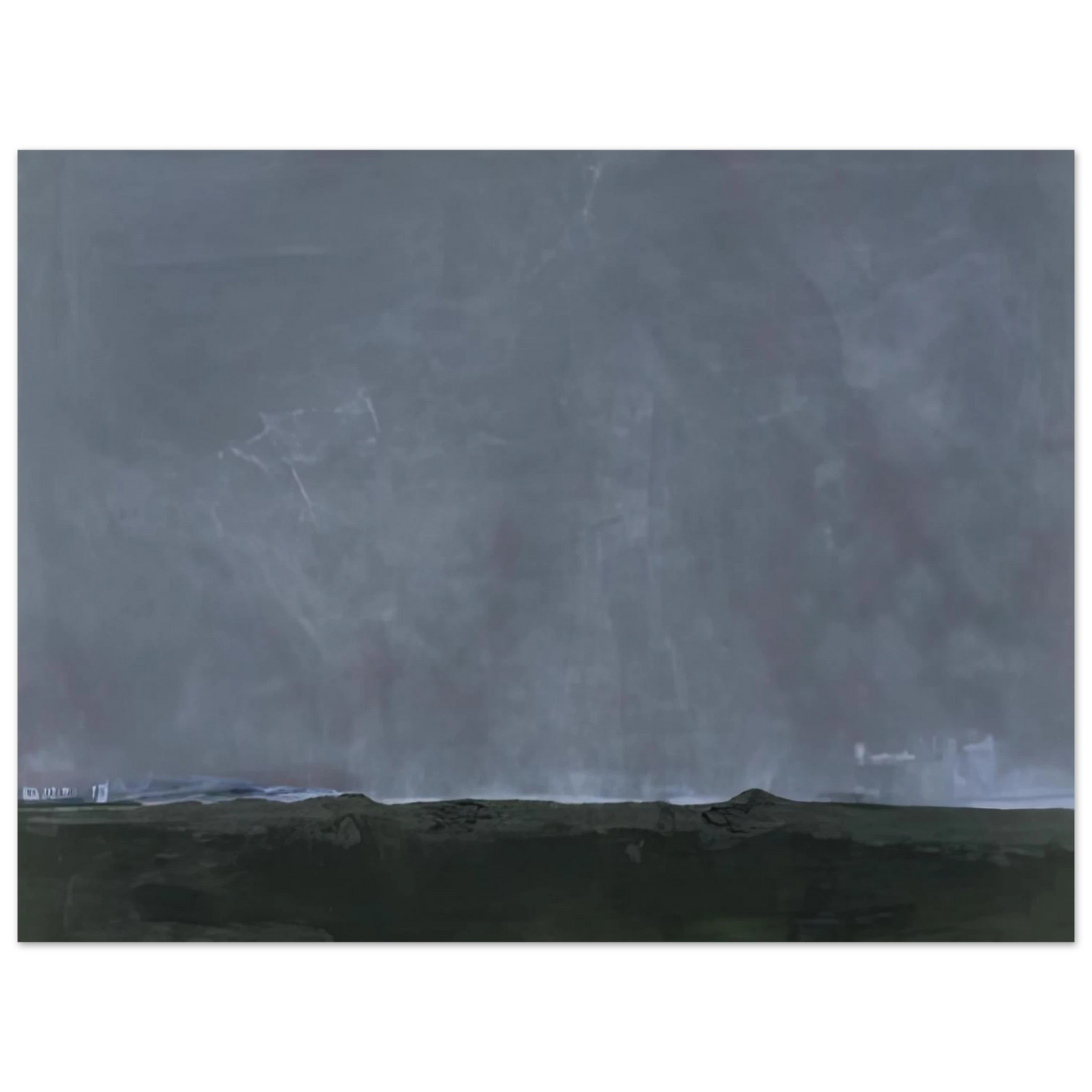 Helen Frankenthaler - Driving East, 2002- Wall Art - 60x80 cm / 24x32 inches - Premium Wooden Framed Poster With Fine Art Paper-canvas - Black frame