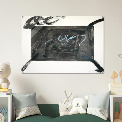 QUATRE GESTES NOIRS 1983 - Antoni Tapies Acrylic Print - 70x100 cm / 28x40″ inches | Antoni Tapies Wall Art | Antoni Tapies Prints