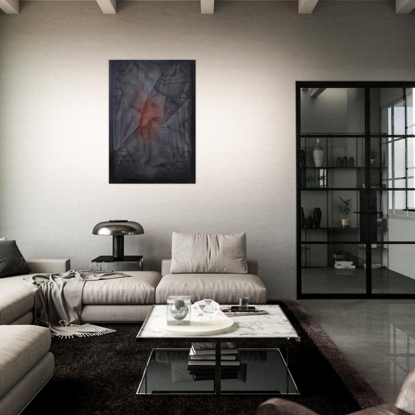 Espejo Sonámbulo - 1989 - Manuel Rivera Brushed Aluminum Print - 70x100 cm / 28x40 inches | Manuel Rivera Aluminum Print | Manuel Rivera Prints