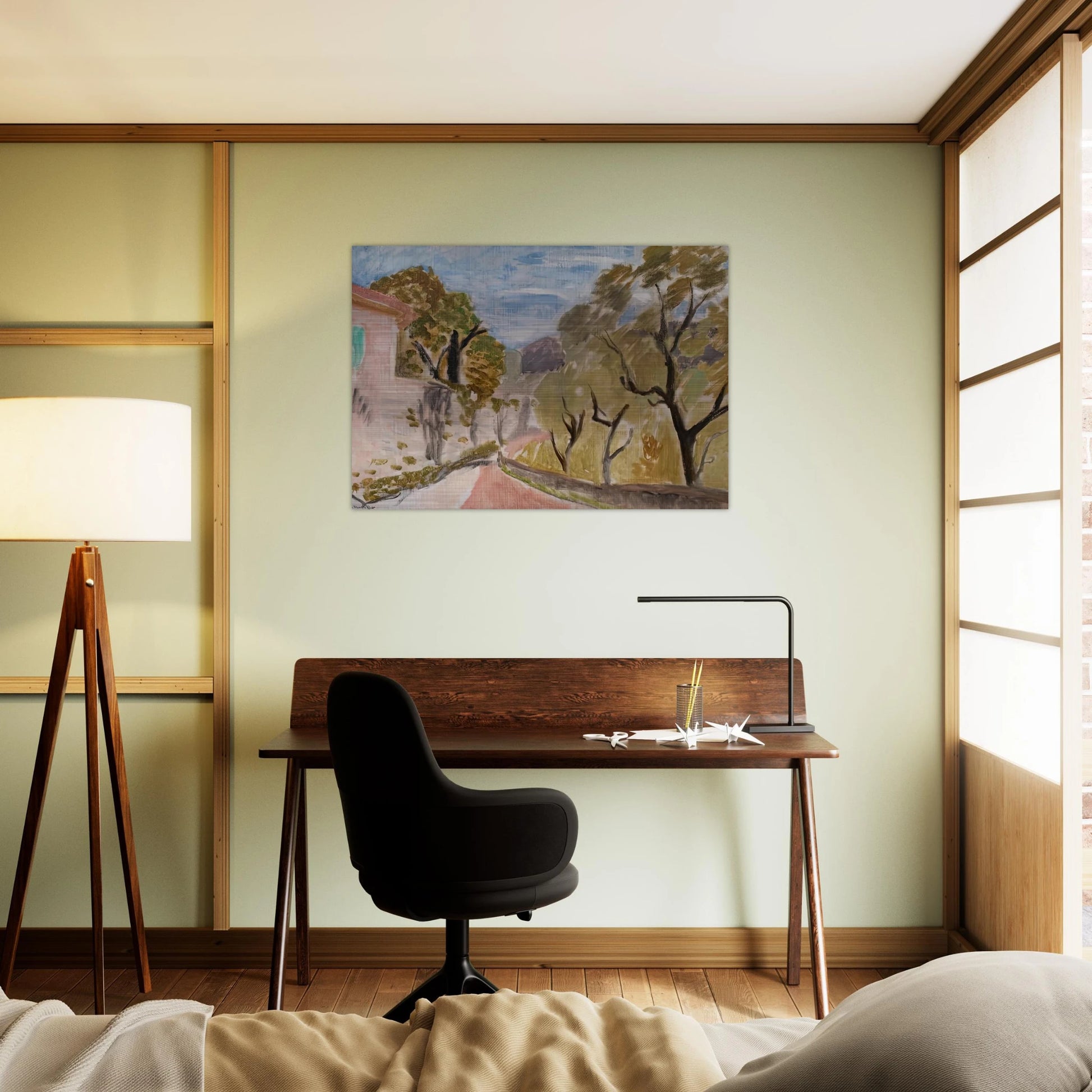 PAYSAGE OU RUE DANS LE MIDI 1918 - Henri Matisse Brushed Aluminum Print - 70x100 cm / 28x40 inches | Henri Matisse Aluminum Print | Henri Matisse Prints