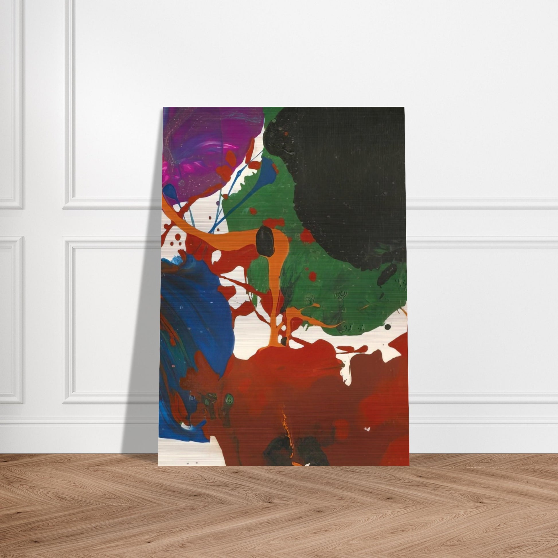Untitled  Los Angeles  - Sam Francis Brushed Aluminum Print - 70x100 cm / 28x40 inches | Sam Francis Aluminum Print | Sam Francis Prints