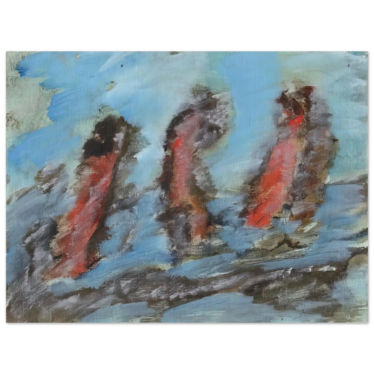 Henri Michaux - UNTITLED KC 505 1984  75x100 cm / 30x40inches Fine Art Poster