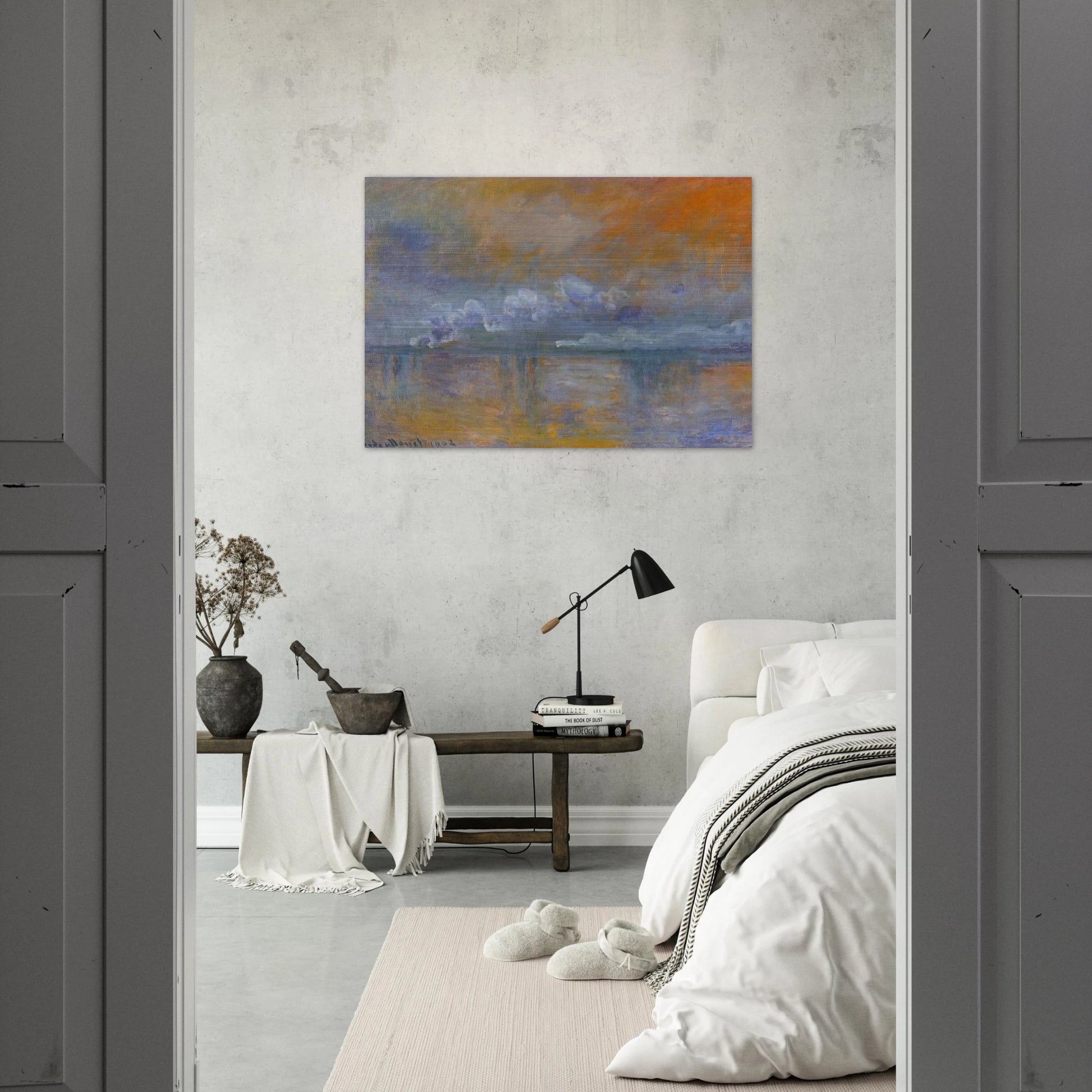 Charing Cross Bridge 02 - claude monet Brushed Aluminum Print - 70x100 cm / 28x40 inches | claude monet Aluminum Print | claude monet Prints