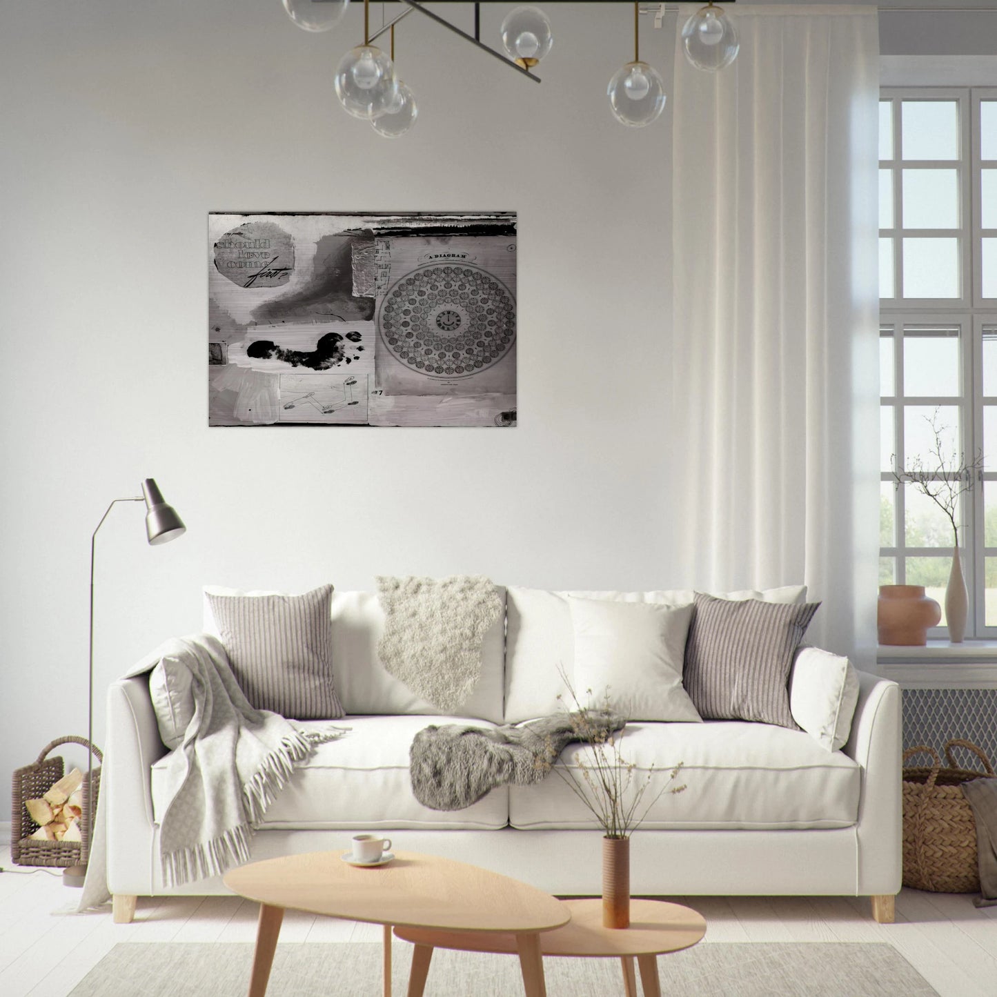 SHOULD LOVE COME FIRST 1951 - Robert Rauschenberg Brushed Aluminum Print - 70x100 cm / 28x40 inches | Robert Rauschenberg Aluminum Print | Robert Rauschenberg Prints